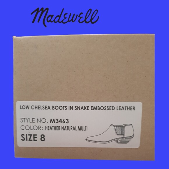 Madewell Snake Print Ankle Boots - Picture 5 of 10